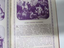 Ohjelma: Kuvanäytös - Luominen -Kansainvälinen Raamatuntutkijain Seura -julkaisu, kuvitettu ja tekstiselostuksin varustettu kirja - Vartio-Torni / Jehovantodistajat