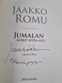 Jumalan koko sota-asu (signeerattu)