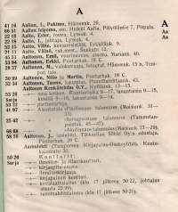 Tampereen puhelinluettelo 1945-1946