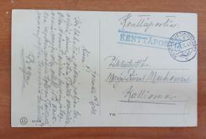Vanha kenttäpostikortti Kajaani
