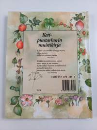 Kotipuutarhurin muistikirja