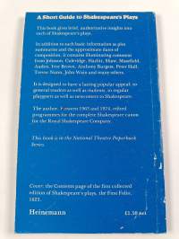 A short guide to Shakespeare's plays
