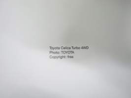 Toyota Celica Turbo 4WD -valokuva / pressikuva