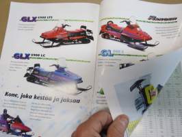 Lynx moottorikelkka 1995 -myyntiesite / snow scooter brochure