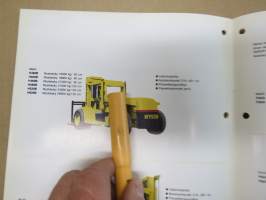 Hyster teollisuustrukit - sähkökäyttöiset kimmorengastrukit &amp; ilmarengastrukit, polttomoottorikäyttöiset ilmarengastrukit, maasto- ja erikoistrukit -myyntiesite