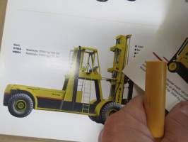 Hyster teollisuustrukit - sähkökäyttöiset kimmorengastrukit &amp; ilmarengastrukit, polttomoottorikäyttöiset ilmarengastrukit, maasto- ja erikoistrukit -myyntiesite