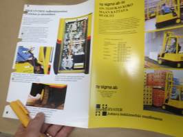Hyster 3-pyöräiset sähkötrukit J 25-35 A sarja / trukki -myyntiesite