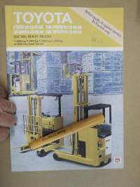 Toyota electric reach trucks 1.00 - 1.75 ton / trukki -myyntiesite