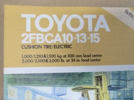 Toyota cushion tire electric 1.00-1.50 ton / trukki -myyntiesite
