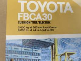 Toyota cushion tire electric 3.00 ton / trukki -myyntiesite