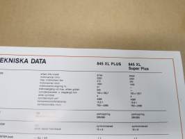 Case IH 845 Plus traktori -myyntiesite, ruotsinkielinen