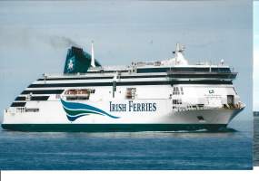 Irish Ferries -yhtiön MV Ulysses -autolautta valokuva laivavalokuva  10x15 cm