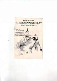 Länsi-Suomen 75. herännäisjuhlat 10.-12. 7. 1981 Raumalla