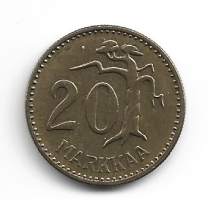 20   markkaa  1958