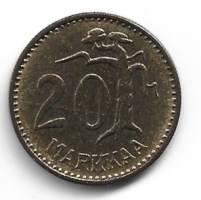 20   markkaa  1962