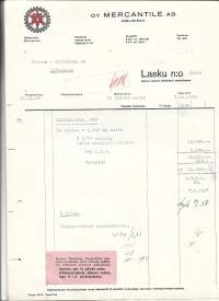Mercantile Oy Helsinki 1949 - firmalomake