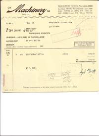 Machinery Oy,Turku 1949   - firmalomake