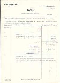 Oulu Oy Oulu 1951 - firmalomake