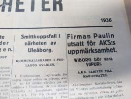 Wiborgs Nyheter 9.7.1936