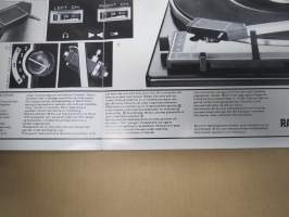 Radionette Soundmaster 45 de Luxe med grammofon HI-FI Stereo DIN 45.500 -myyntiesite, tanskankielinen