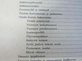 Valtionrautatiet - Käsikirja - liikenneosaston määräyksiä asema- ja junapalvelijoille II - Määräyksiä tavaraliikenteestä y.m.