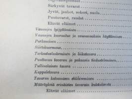 Valtionrautatiet - Käsikirja - liikenneosaston määräyksiä asema- ja junapalvelijoille II - Määräyksiä tavaraliikenteestä y.m.