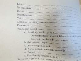 Valtionrautatiet - Käsikirja - liikenneosaston määräyksiä asema- ja junapalvelijoille II - Määräyksiä tavaraliikenteestä y.m.