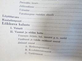 Valtionrautatiet - Käsikirja - liikenneosaston määräyksiä asema- ja junapalvelijoille II - Määräyksiä tavaraliikenteestä y.m.