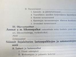 Valtionrautatiet - Käsikirja - liikenneosaston määräyksiä asema- ja junapalvelijoille II - Määräyksiä tavaraliikenteestä y.m.