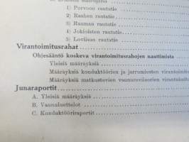 Valtionrautatiet - Käsikirja - liikenneosaston määräyksiä asema- ja junapalvelijoille II - Määräyksiä tavaraliikenteestä y.m.