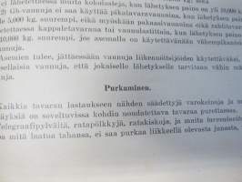 Valtionrautatiet - Käsikirja - liikenneosaston määräyksiä asema- ja junapalvelijoille II - Määräyksiä tavaraliikenteestä y.m.