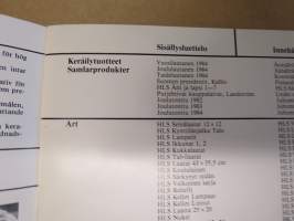 Arabia Finland 1984 - Tuotekuvasto - keräiluotteet, lahjaesineet, taideteolliset, erikoiskalustot, ruukut ja maljakot -kuvitettu