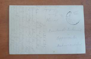 Vanha höyrylaivapostikortti, päivätty 1925?