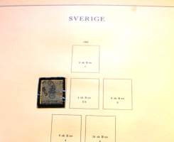 Vanha Norma postimerkkikansio /-albumi suojakotelossa, 1939. Sisältää merkkejä Norja - Ruotsi - Tanska.