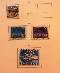 Vanha Norma postimerkkikansio /-albumi suojakotelossa, 1939. Sisältää merkkejä Norja - Ruotsi - Tanska.