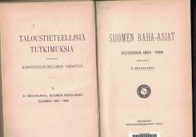 Suomen raha-asiat vuosina 1863-1904