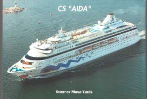 CS "AIDA" - laivaesite  tekniset tiedot takana A5 koko pahvia