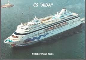 CS "AIDA" - laivaesite  tekniset tiedot takana A5 koko pahvia