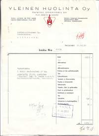 Yleinen Huolinta  Helsinki  150  firmalomake