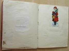 Muistokirja - 36 kiiltokuvasivua ja värssyjä - etukannen sisäluolella vuosiluku 194?