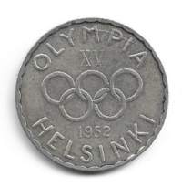 500  markkaa  1952  Olympia hopeaa