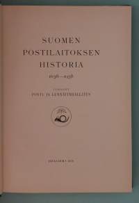 Suomen postilaitoksen historia 1638 - 1938 osa 1.  ( postihistoria, postireitit, Suomen historia )