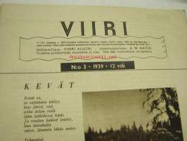 Viiri 1939 nr 3 Neovius Oy asiakaslehti