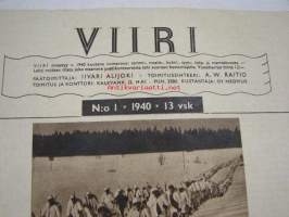 Viiri 1940 nr 1 Neovius Oy asiakaslehti