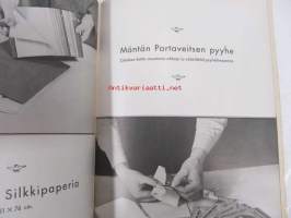 Kotikulttuuria, erilaisista talouspapereista ja niiden käytöstä (G.A. Serlachius Oy, Kankaan Paperitehdas, Tako O.Y. tuootteiden esittelykirjanen, runsas kuvitus)