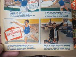 Rekord-magasinet 1947  II nr 24-47 puolivuosikerta, sisältö urheilua, kertomuksia, ajanvietettä, artikkelissa mm. Emil Zatopek, Elis Ask, Matti Järvinen...