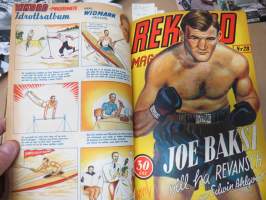 Rekord-magasinet 1947  II nr 24-47 puolivuosikerta, sisältö urheilua, kertomuksia, ajanvietettä, artikkelissa mm. Emil Zatopek, Elis Ask, Matti Järvinen...