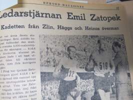 Rekord-magasinet 1947  II nr 24-47 puolivuosikerta, sisältö urheilua, kertomuksia, ajanvietettä, artikkelissa mm. Emil Zatopek, Elis Ask, Matti Järvinen...