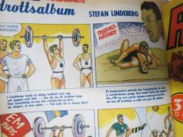 Rekord-magasinet 1947  II nr 24-47 puolivuosikerta, sisältö urheilua, kertomuksia, ajanvietettä, artikkelissa mm. Emil Zatopek, Elis Ask, Matti Järvinen...
