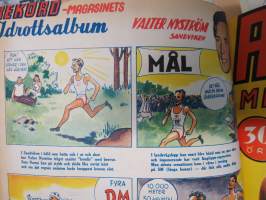 Rekord-magasinet 1947  II nr 24-47 puolivuosikerta, sisältö urheilua, kertomuksia, ajanvietettä, artikkelissa mm. Emil Zatopek, Elis Ask, Matti Järvinen...